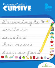 دانلود کتاب:Penmanship Practice: Cursive 3rd Grade