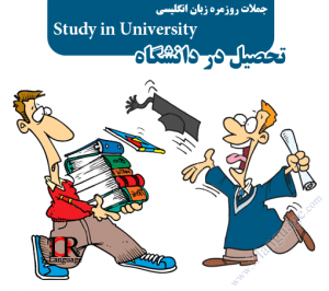 جملات و اصطلاحات روزمره زبان انگلیسی در مورد تحصیل در دانشگاه Study in University