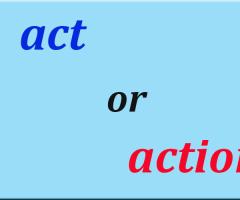 کاربردهای act و Action در چه مواردی است؟