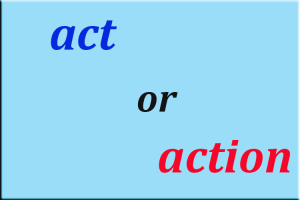 کاربردهای act و Action در چه مواردی است؟