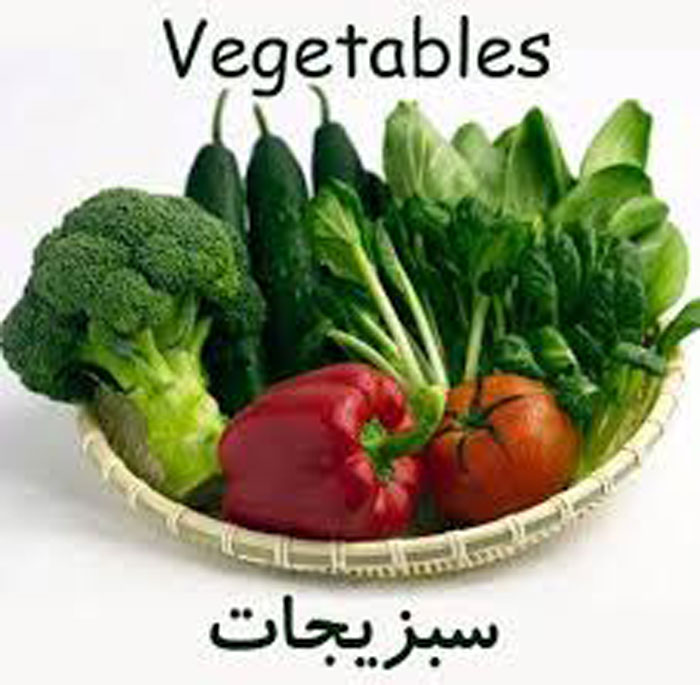آموزش سبزیجات به انگلیسی