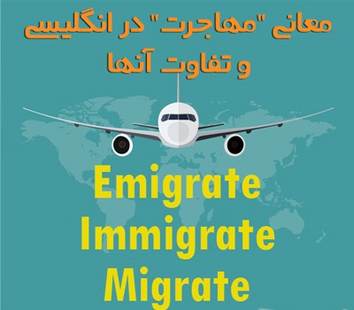 تفاوت emigrate، immigrate، و migrate